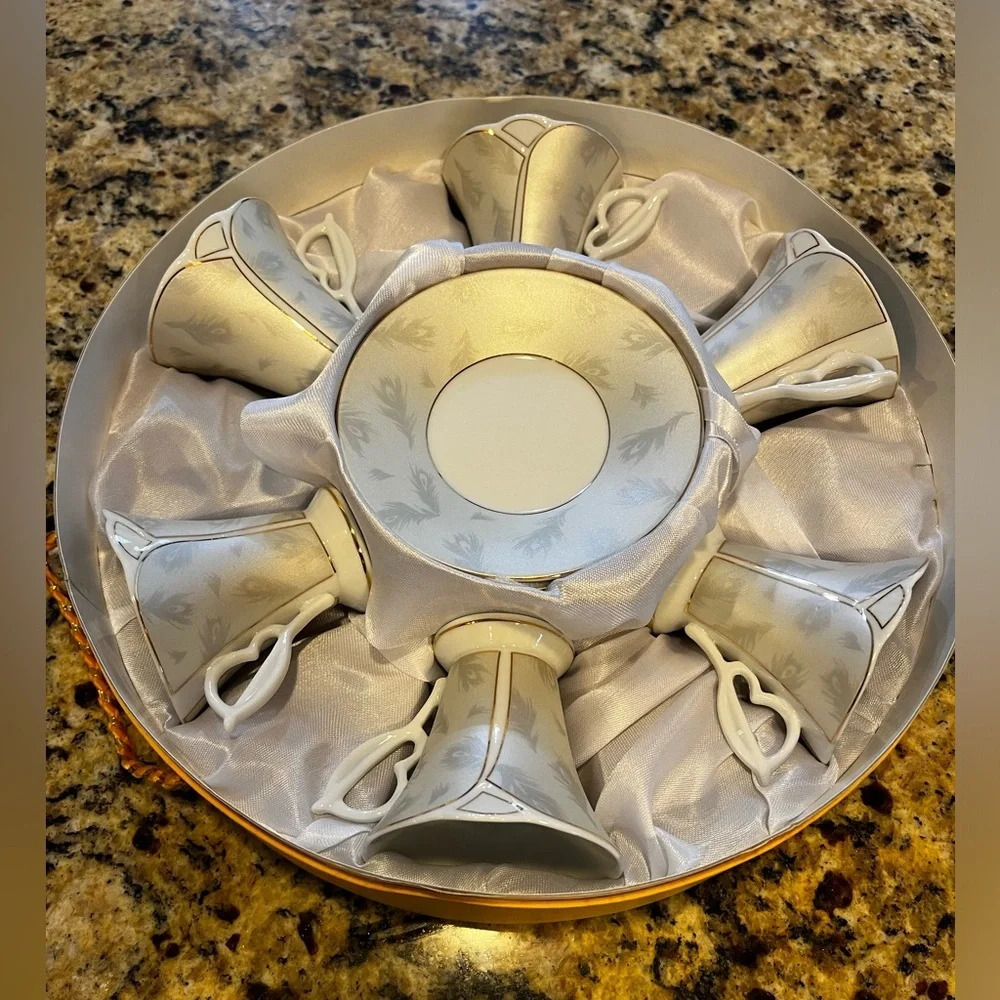 Classic Coffee and Tea: Design By Yedi Espresso Cup and Saucer set of 6(12pcs)